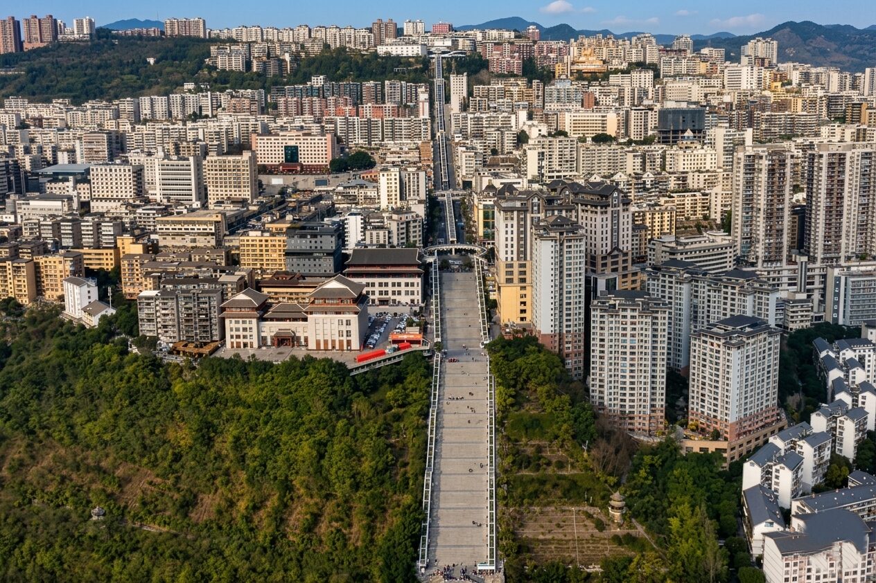 En qué país se inauguró la escalera mecánica al aire libre más larga del mundo: 905 metros para conectar un barrio aislado
