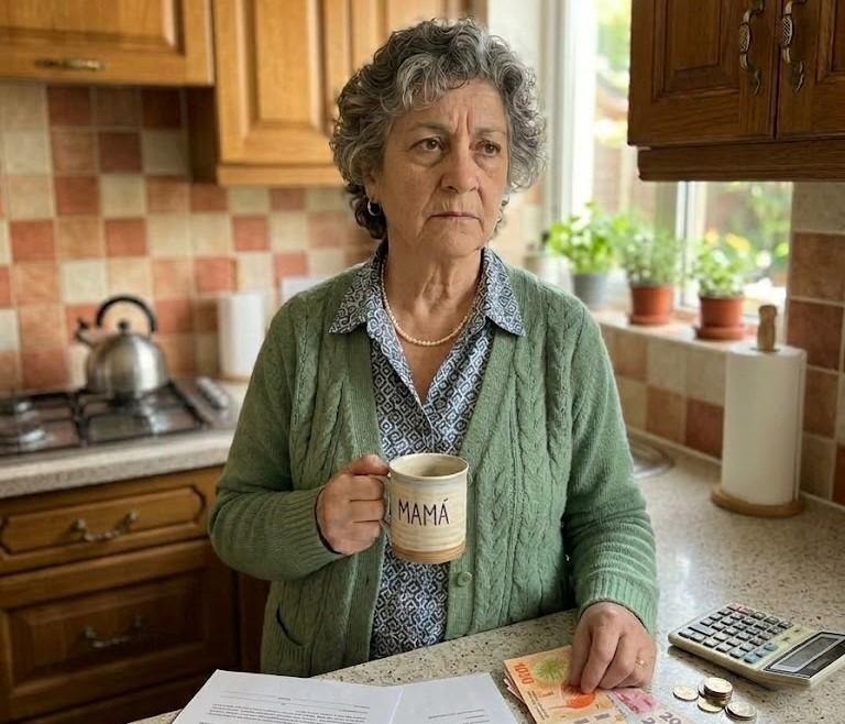 Una mujer preocupada que hace cuentas porque debe pagar el alquiler. En Argentina crecen los inquilinos adultos mayores, el hogar propio cada vez más lejos